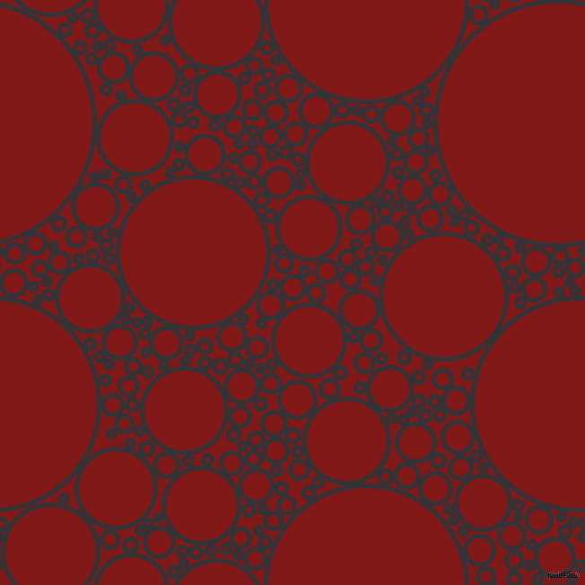 bubbles, circles, sponge, big, medium, small, 5 pixel line width, Ebony Clay and Falu Red circles bubbles sponge soap seamless tileable