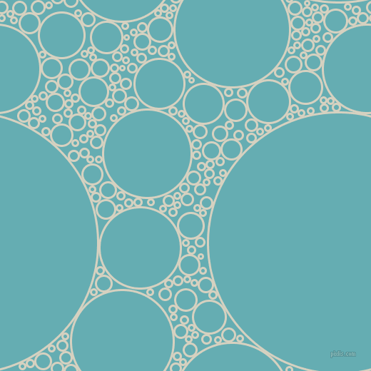 bubbles, circles, sponge, big, medium, small, 3 pixel line width, Ecru White and Fountain Blue circles bubbles sponge soap seamless tileable
