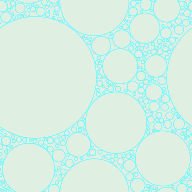 bubbles, circles, sponge, big, medium, small, 3 pixel line width, Electric Blue and Off Green circles bubbles sponge soap seamless tileable