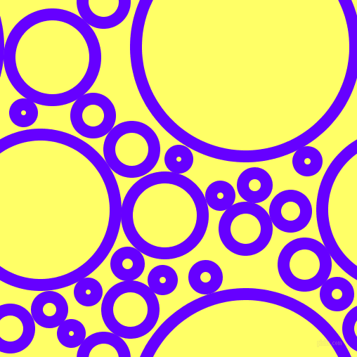 bubbles, circles, sponge, big, medium, small, 17 pixel line width, Electric Indigo and Laser Lemon circles bubbles sponge soap seamless tileable