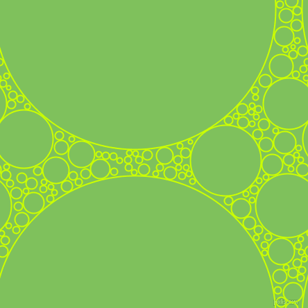 bubbles, circles, sponge, big, medium, small, 2 pixel line width, Electric Lime and Mantis circles bubbles sponge soap seamless tileable