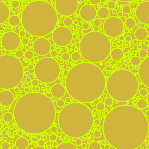 bubbles, circles, sponge, big, medium, small, 5 pixel line width, Electric Lime and Old Gold circles bubbles sponge soap seamless tileable
