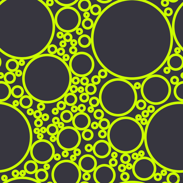 bubbles, circles, sponge, big, medium, small, 9 pixel line width, Electric Lime and Revolver circles bubbles sponge soap seamless tileable