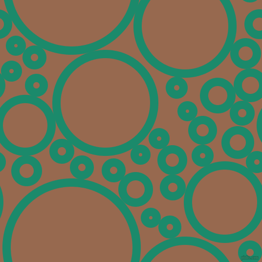 bubbles, circles, sponge, big, medium, small, 17 pixel line width, Elf Green and Dark Tan circles bubbles sponge soap seamless tileable