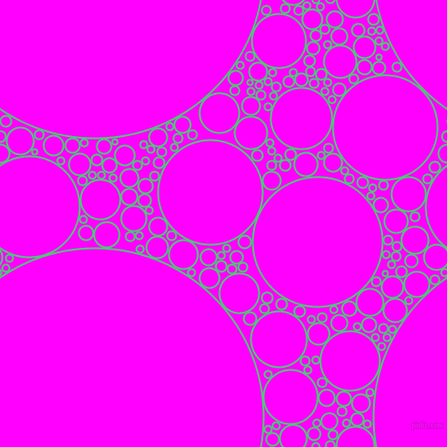bubbles, circles, sponge, big, medium, small, 2 pixel line width, Emerald and Magenta circles bubbles sponge soap seamless tileable