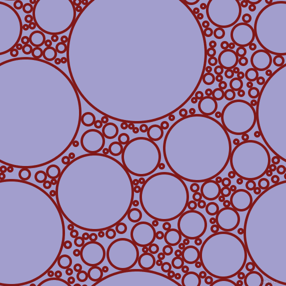 bubbles, circles, sponge, big, medium, small, 5 pixel line width, Falu Red and Wistful circles bubbles sponge soap seamless tileable