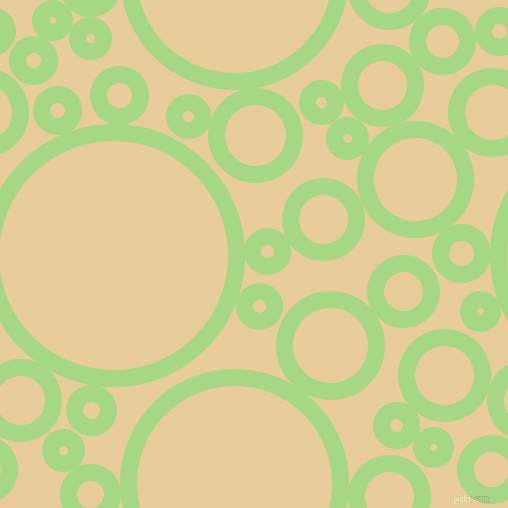 bubbles, circles, sponge, big, medium, small, 17 pixel line width, Feijoa and Chamois circles bubbles sponge soap seamless tileable