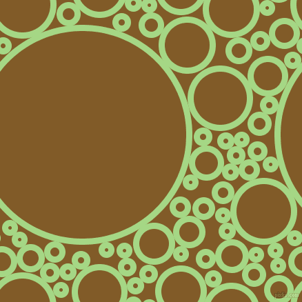 bubbles, circles, sponge, big, medium, small, 9 pixel line width, Feijoa and Hot Curry circles bubbles sponge soap seamless tileable