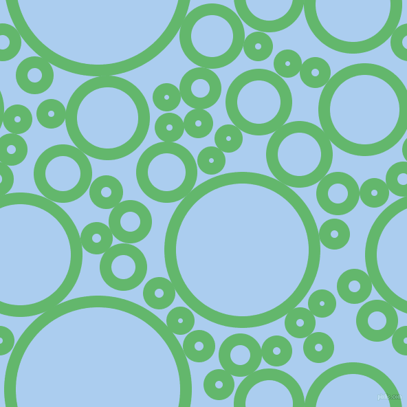 bubbles, circles, sponge, big, medium, small, 17 pixel line width, Fern and Pale Cornflower Blue circles bubbles sponge soap seamless tileable