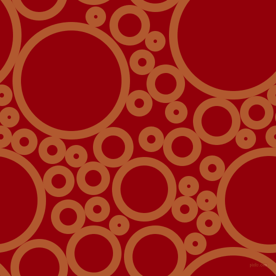 bubbles, circles, sponge, big, medium, small, 17 pixel line width, Fiery Orange and Sangria circles bubbles sponge soap seamless tileable