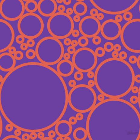 bubbles, circles, sponge, big, medium, small, 9 pixel line width, Flamingo and Royal Purple circles bubbles sponge soap seamless tileable