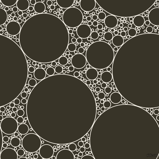 bubbles, circles, sponge, big, medium, small, 2 pixel line width, Floral White and Graphite circles bubbles sponge soap seamless tileable