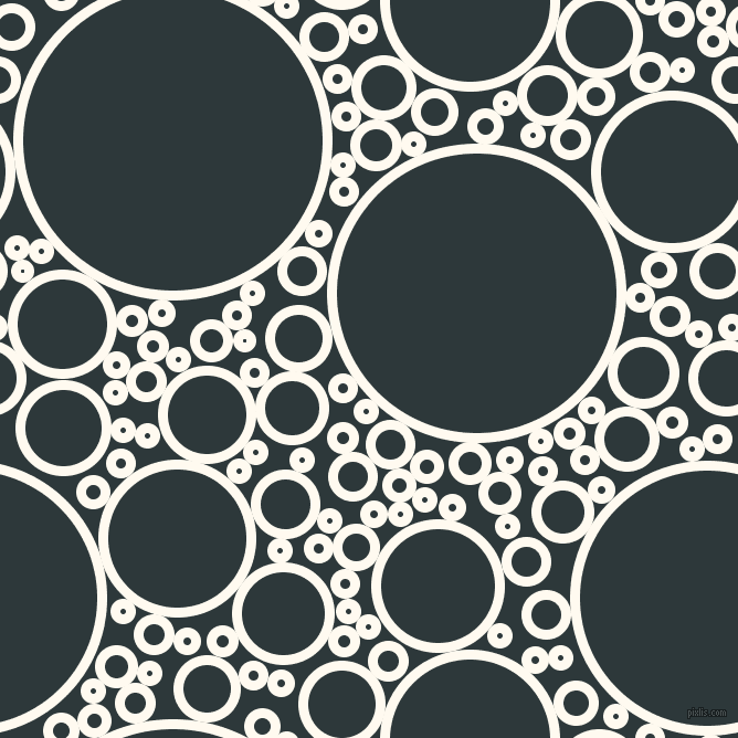 bubbles, circles, sponge, big, medium, small, 9 pixel line width, Floral White and Outer Space circles bubbles sponge soap seamless tileable