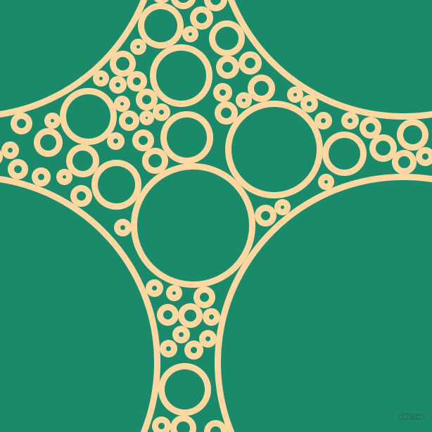 bubbles, circles, sponge, big, medium, small, 9 pixel line width, Frangipani and Elf Green circles bubbles sponge soap seamless tileable