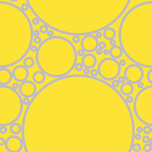 bubbles, circles, sponge, big, medium, small, 9 pixel line width, French Grey and Gorse circles bubbles sponge soap seamless tileable