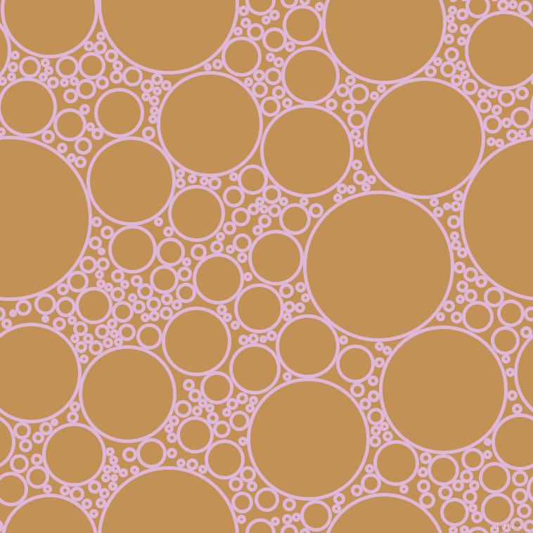 bubbles, circles, sponge, big, medium, small, 5 pixel line width, French Lilac and Twine circles bubbles sponge soap seamless tileable