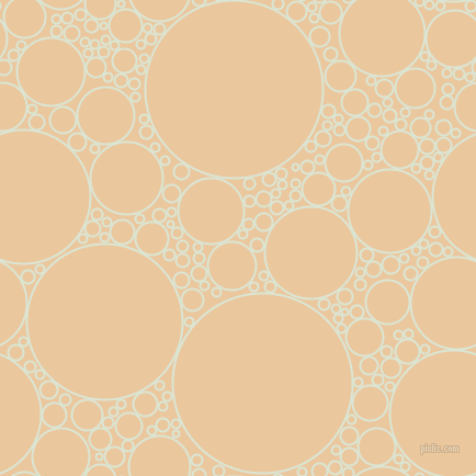 bubbles, circles, sponge, big, medium, small, 2 pixel line width, Frostee and New Tan circles bubbles sponge soap seamless tileable