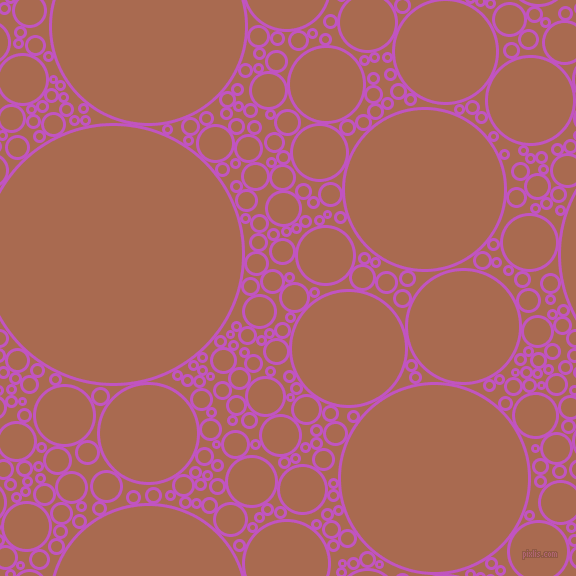 bubbles, circles, sponge, big, medium, small, 3 pixel line width, Fuchsia and Sante Fe circles bubbles sponge soap seamless tileable