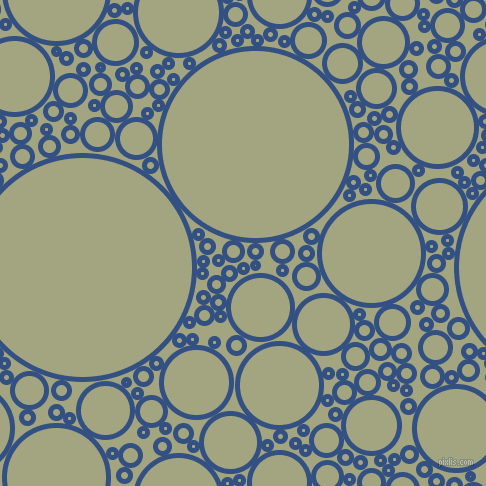 bubbles, circles, sponge, big, medium, small, 5 pixel line width, Fun Blue and Locust circles bubbles sponge soap seamless tileable