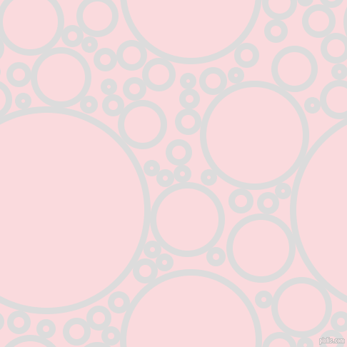 bubbles, circles, sponge, big, medium, small, 9 pixel line width, Gainsboro and Pale Pink circles bubbles sponge soap seamless tileable