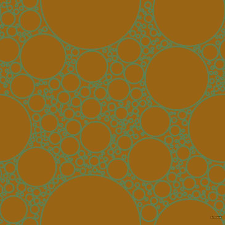bubbles, circles, sponge, big, medium, small, 5 pixel line width, Glade Green and Golden Brown circles bubbles sponge soap seamless tileable