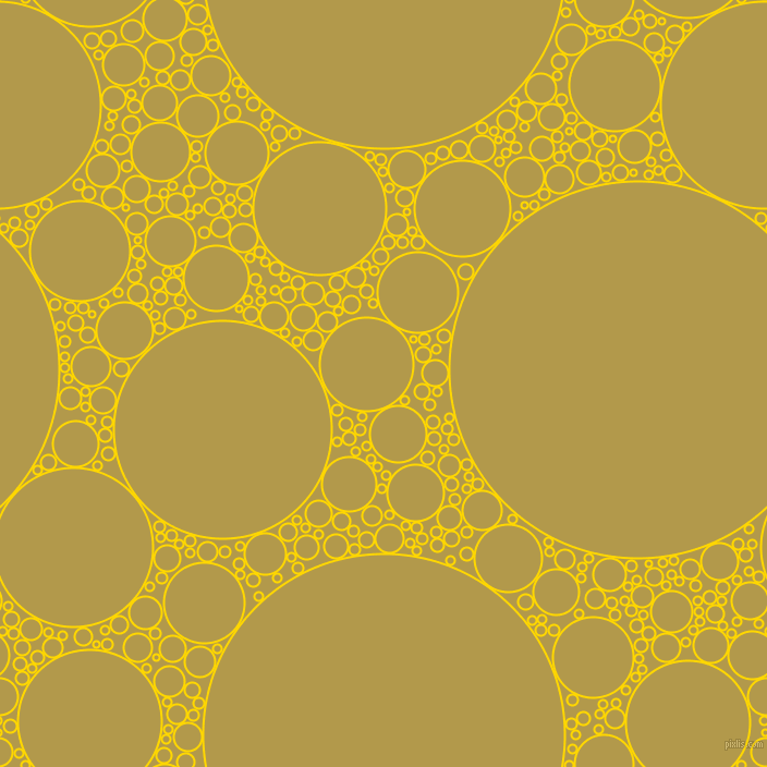 bubbles, circles, sponge, big, medium, small, 2 pixel line width, Gold and Husk circles bubbles sponge soap seamless tileable