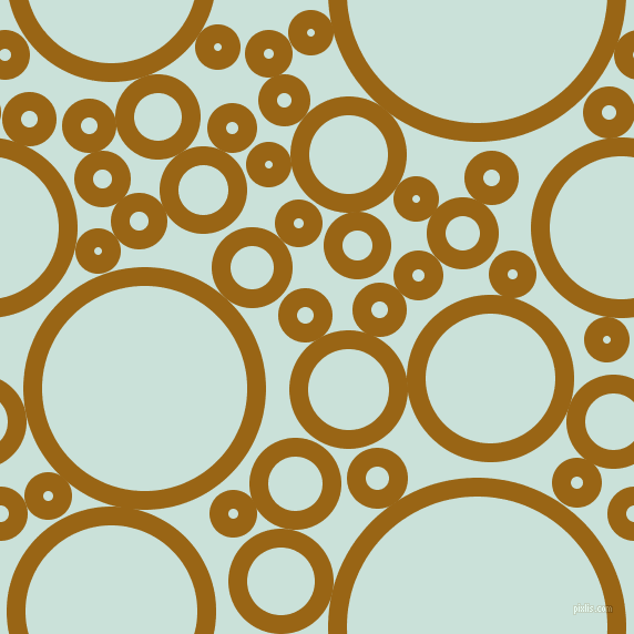 bubbles, circles, sponge, big, medium, small, 17 pixel line width, Golden Brown and Iceberg circles bubbles sponge soap seamless tileable