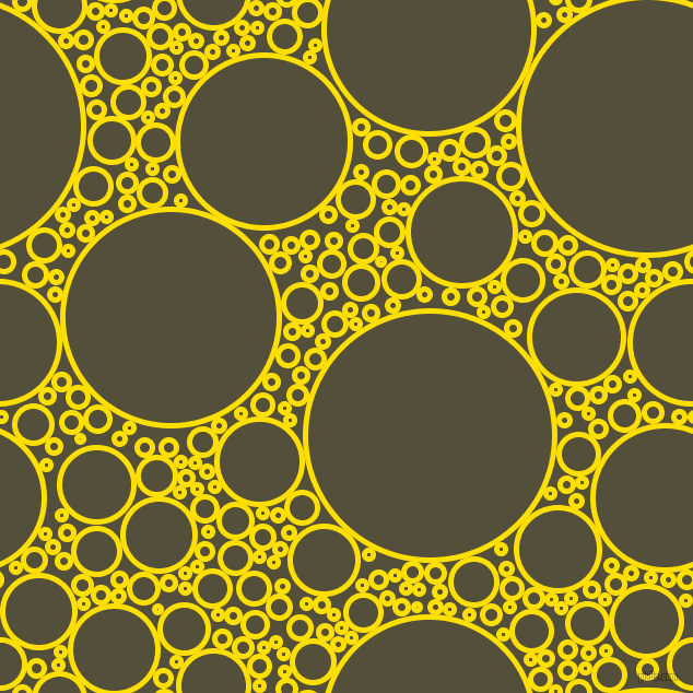 bubbles, circles, sponge, big, medium, small, 5 pixel line width, Golden Yellow and Panda circles bubbles sponge soap seamless tileable