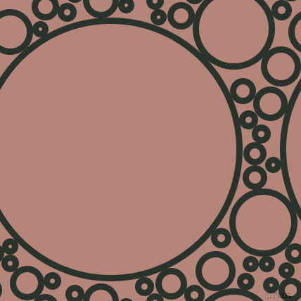 bubbles, circles, sponge, big, medium, small, 9 pixel line width, Gordons Green and Brandy Rose circles bubbles sponge soap seamless tileable