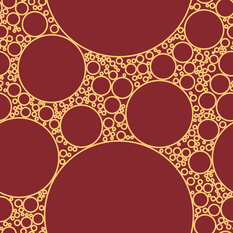 bubbles, circles, sponge, big, medium, small, 5 pixel line width, Grandis and Flame Red circles bubbles sponge soap seamless tileable