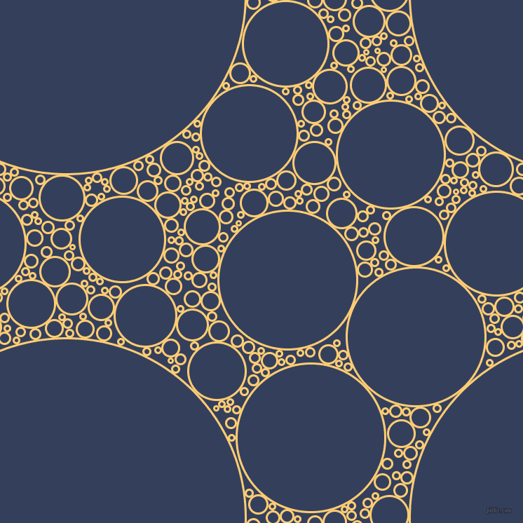 bubbles, circles, sponge, big, medium, small, 3 pixel line width, Grandis and Gulf Blue circles bubbles sponge soap seamless tileable