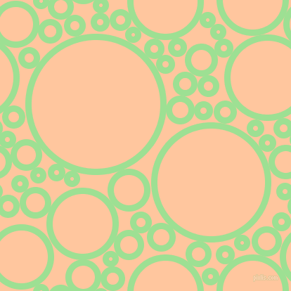 bubbles, circles, sponge, big, medium, small, 9 pixel line width, Granny Smith Apple and Romantic circles bubbles sponge soap seamless tileable