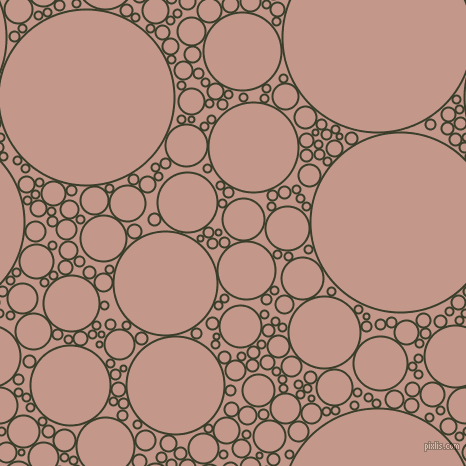 bubbles, circles, sponge, big, medium, small, 2 pixel line width, Green Kelp and Quicksand circles bubbles sponge soap seamless tileable