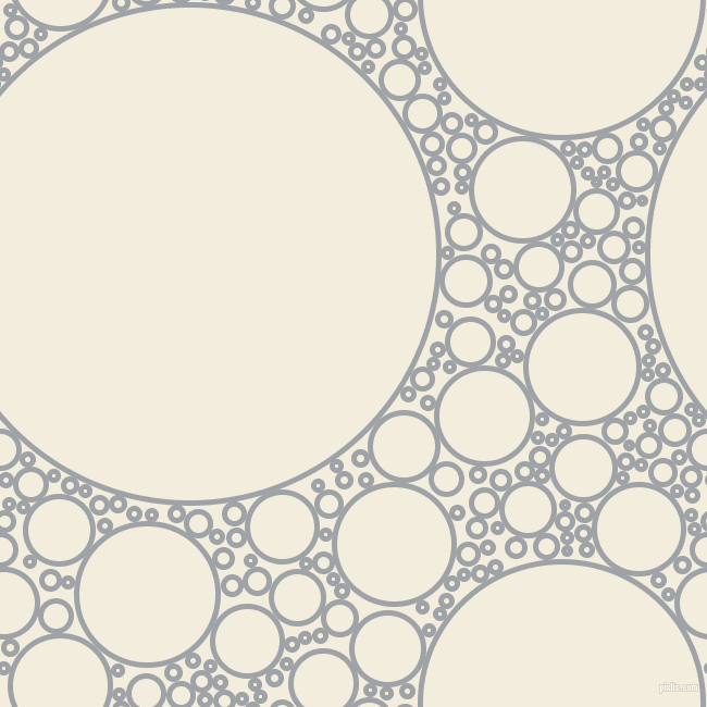 bubbles, circles, sponge, big, medium, small, 5 pixel line width, Grey Chateau and Quarter Pearl Lusta circles bubbles sponge soap seamless tileable