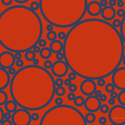 bubbles, circles, sponge, big, medium, small, 9 pixel line width, Gulf Blue and Harley Davidson Orange circles bubbles sponge soap seamless tileable