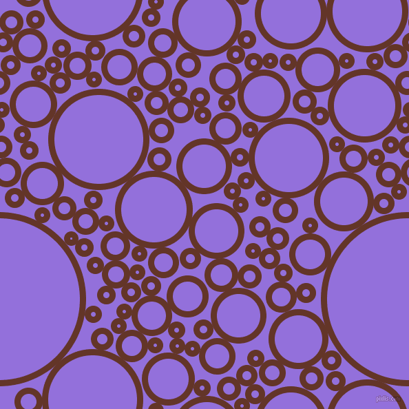 bubbles, circles, sponge, big, medium, small, 9 pixel line width, Hairy Heath and Medium Purple circles bubbles sponge soap seamless tileable