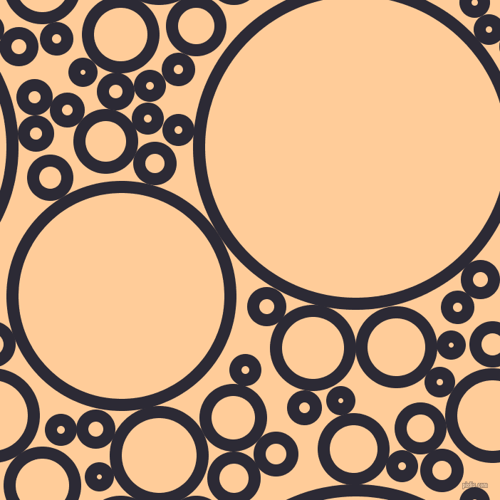 bubbles, circles, sponge, big, medium, small, 17 pixel line width, Haiti and Peach-Orange circles bubbles sponge soap seamless tileable