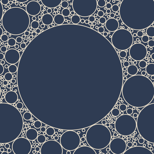 bubbles, circles, sponge, big, medium, small, 3 pixel line width, Half Spanish White and Biscay circles bubbles sponge soap seamless tileable
