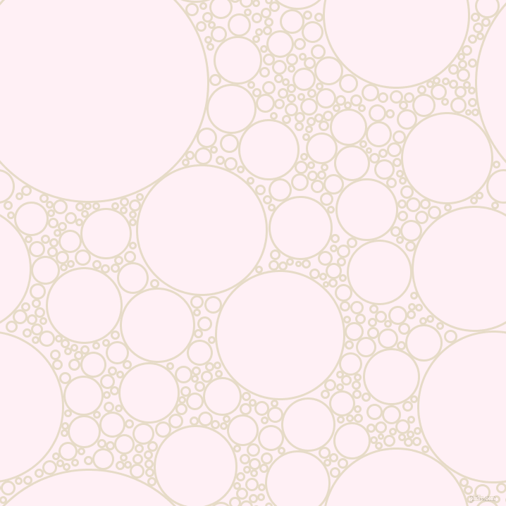 bubbles, circles, sponge, big, medium, small, 3 pixel line width, Half Spanish White and Lavender Blush circles bubbles sponge soap seamless tileable