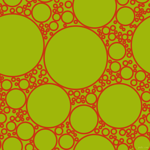 bubbles, circles, sponge, big, medium, small, 5 pixel line width, Harley Davidson Orange and Citrus circles bubbles sponge soap seamless tileable