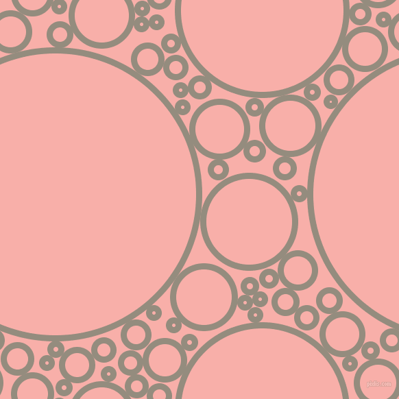 bubbles, circles, sponge, big, medium, small, 9 pixel line width, Heathered Grey and Sundown circles bubbles sponge soap seamless tileable