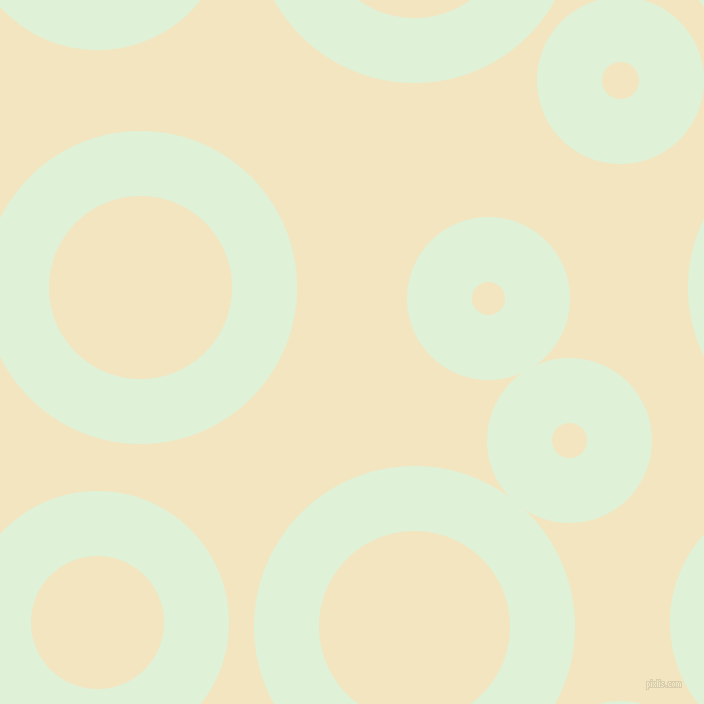 bubbles, circles, sponge, big, medium, small, 65 pixel line width, Hint Of Green and Milk Punch circles bubbles sponge soap seamless tileable