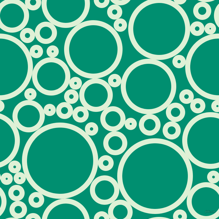 bubbles, circles, sponge, big, medium, small, 17 pixel line width, Hint Of Green and Observatory circles bubbles sponge soap seamless tileable