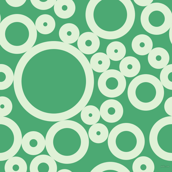 bubbles, circles, sponge, big, medium, small, 33 pixel line width, Hint Of Green and Ocean Green circles bubbles sponge soap seamless tileable