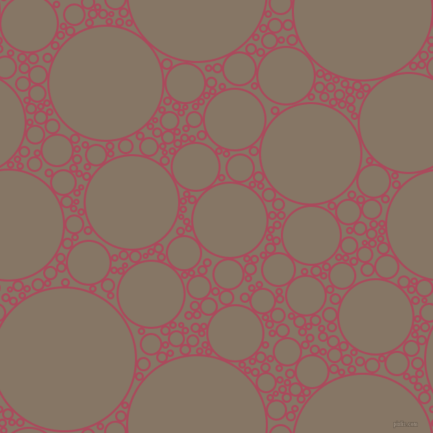 bubbles, circles, sponge, big, medium, small, 3 pixel line width, Hippie Pink and Sand Dune circles bubbles sponge soap seamless tileable