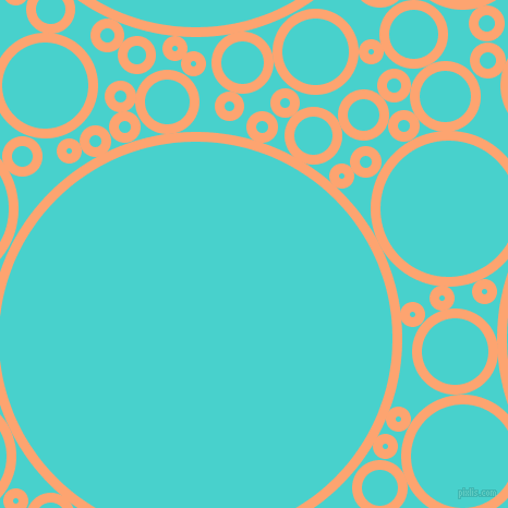 bubbles, circles, sponge, big, medium, small, 9 pixel line width, Hit Pink and Medium Turquoise circles bubbles sponge soap seamless tileable