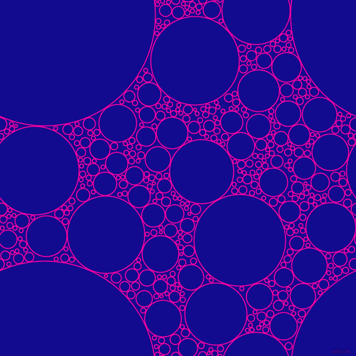 bubbles, circles, sponge, big, medium, small, 2 pixel line width, Hollywood Cerise and Ultramarine circles bubbles sponge soap seamless tileable