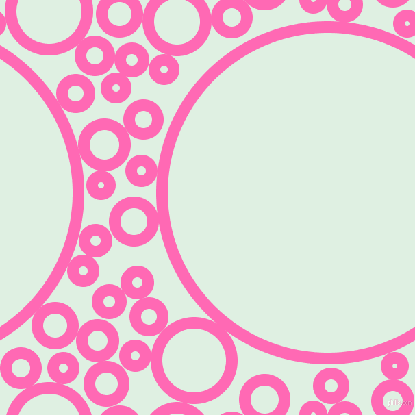 bubbles, circles, sponge, big, medium, small, 17 pixel line width, Hot Pink and Off Green circles bubbles sponge soap seamless tileable
