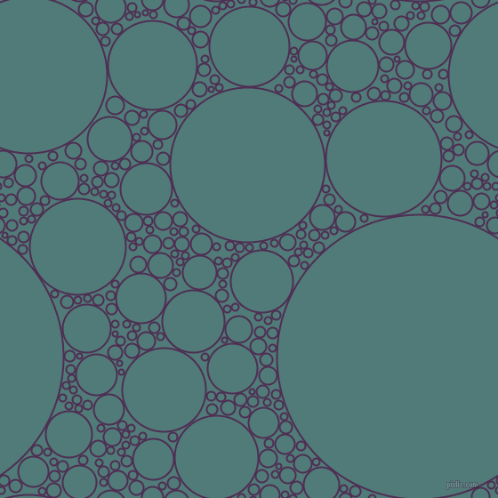 bubbles, circles, sponge, big, medium, small, 2 pixel line width, Hot Purple and Breaker Bay circles bubbles sponge soap seamless tileable