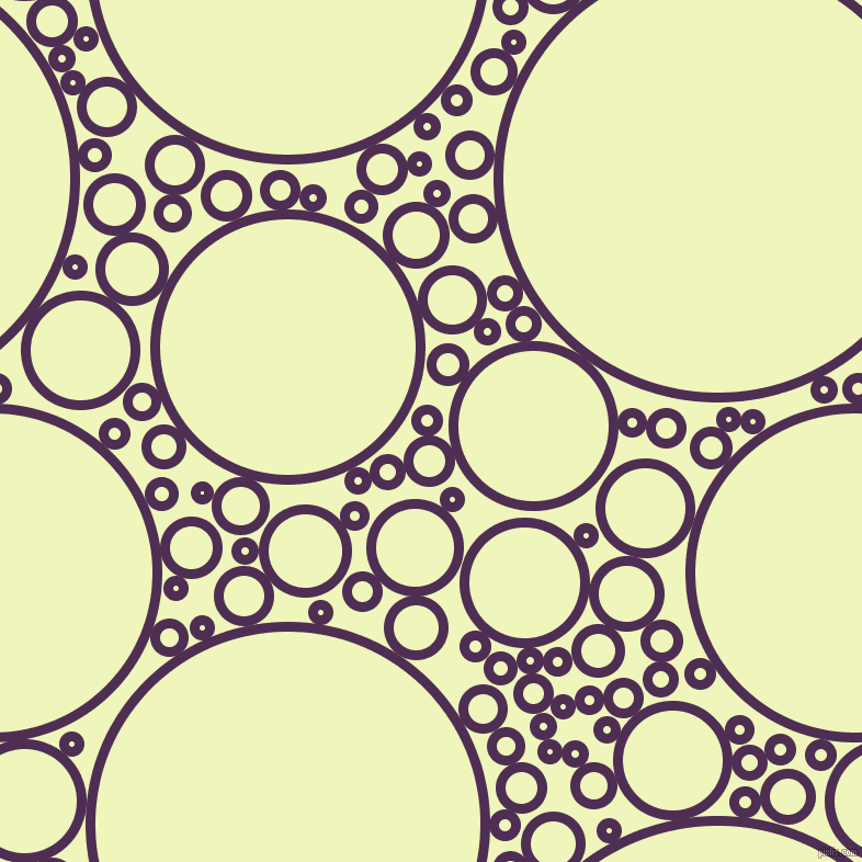 bubbles, circles, sponge, big, medium, small, 9 pixel line width, Hot Purple and Chiffon circles bubbles sponge soap seamless tileable
